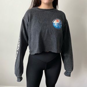 Brandy melville cropped crew neck